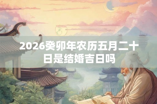 2026癸卯年农历五月二十日是结婚吉日吗
