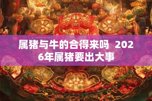 属猪与牛的合得来吗 2026年属猪要出大事 属猪与牛的合得来吗 2026年属猪要出大事