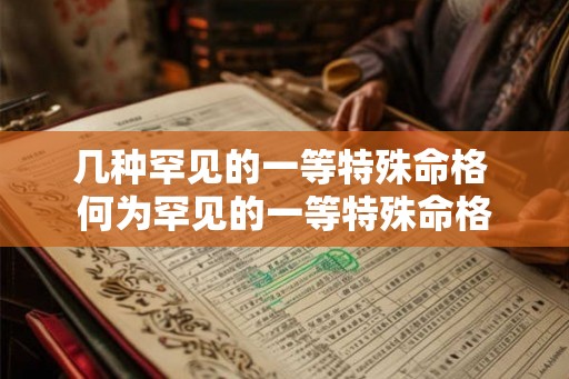 几种罕见的一等特殊命格 何为罕见的一等特殊命格