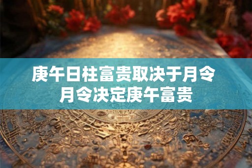 庚午日柱富贵取决于月令 月令决定庚午富贵