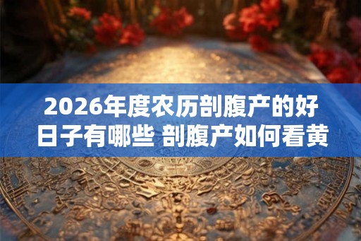2026年度农历剖腹产的好日子有哪些 剖腹产如何看黄道吉日
