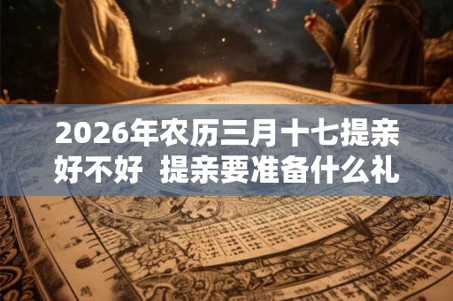 2026年农历三月十七提亲好不好  提亲要准备什么礼物