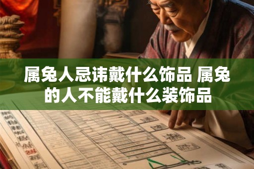 属兔人忌讳戴什么饰品 属兔的人不能戴什么装饰品