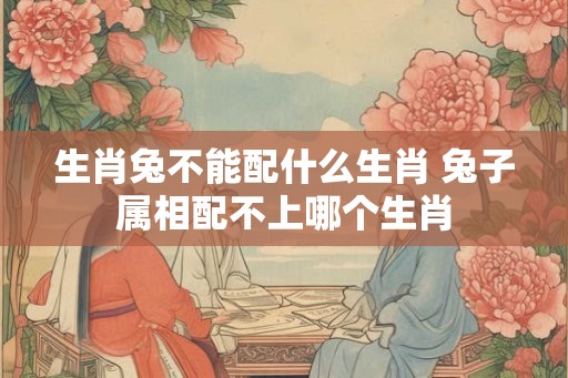 生肖兔不能配什么生肖 兔子属相配不上哪个生肖