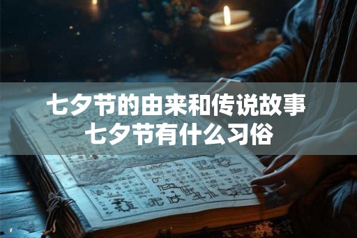 七夕节的由来和传说故事 七夕节有什么习俗
