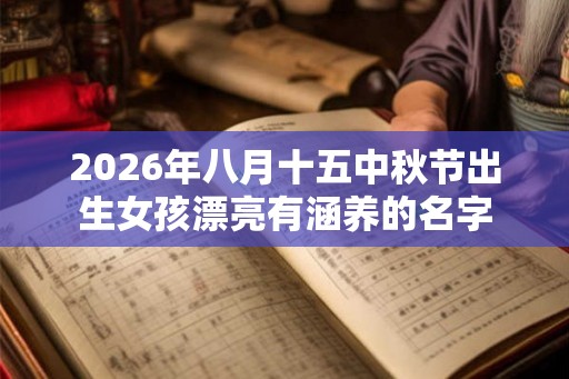 2026年八月十五中秋节出生女孩漂亮有涵养的名字