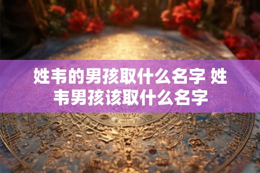 姓韦的男孩取什么名字 姓韦男孩该取什么名字 姓韦的男孩取什么名字 姓韦男孩该取什么名字