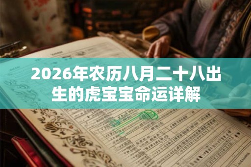 2026年农历八月二十八出生的虎宝宝命运详解
