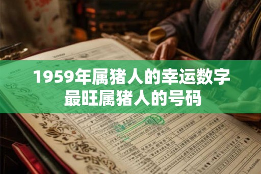 1959年属猪人的幸运数字 最旺属猪人的号码