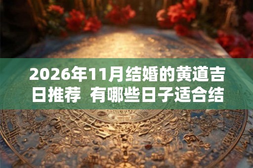 2026年11月结婚的黄道吉日推荐  有哪些日子适合结婚