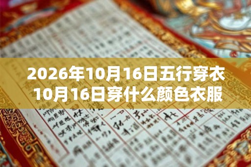 2026年10月16日五行穿衣 10月16日穿什么颜色衣服