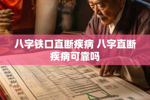 八字铁口直断疾病 八字直断疾病可靠吗 八字铁口直断疾病 八字直断疾病可靠吗