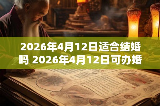 2026年4月12日适合结婚吗 2026年4月12日可办婚礼吗