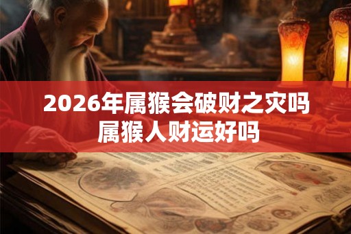 2026年属猴会破财之灾吗 属猴人财运好吗