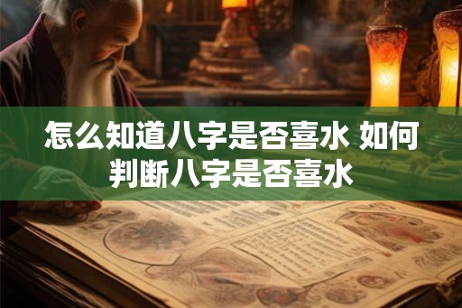 怎么知道八字是否喜水 如何判断八字是否喜水