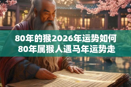 80年的猴2026年运势如何 80年属猴人遇马年运势走向