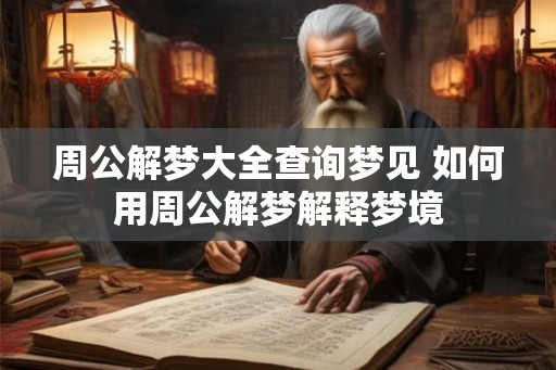 周公解梦大全查询梦见 如何用周公解梦解释梦境