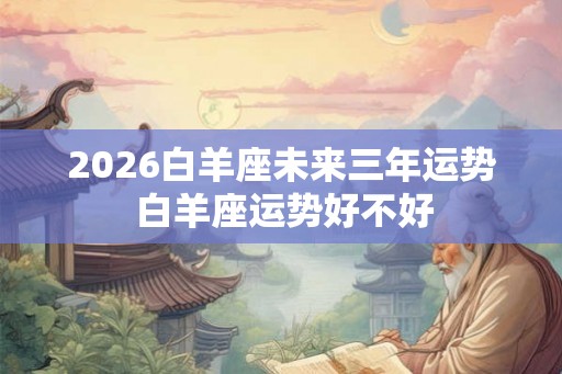 2026白羊座未来三年运势 白羊座运势好不好
