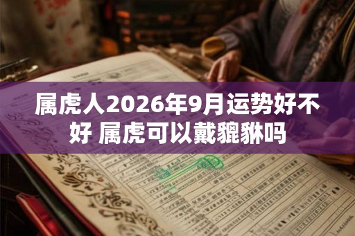 属虎人2026年9月运势好不好 属虎可以戴貔貅吗