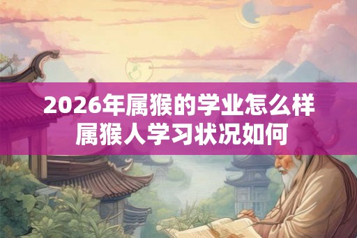 2026年属猴的学业怎么样 属猴人学习状况如何