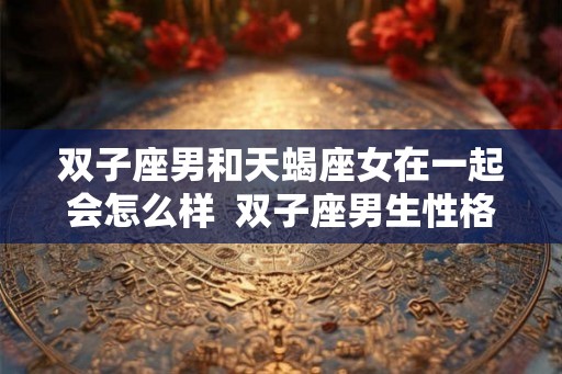 双子座男和天蝎座女在一起会怎么样  双子座男生性格