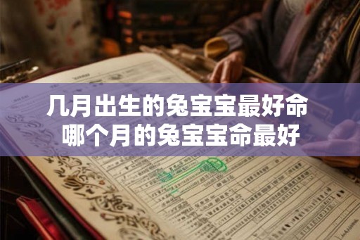 几月出生的兔宝宝最好命 哪个月的兔宝宝命最好