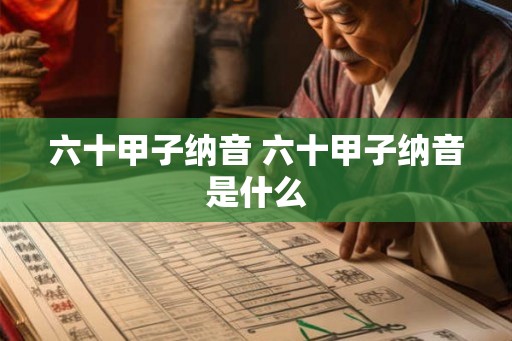 六十甲子纳音 六十甲子纳音是什么