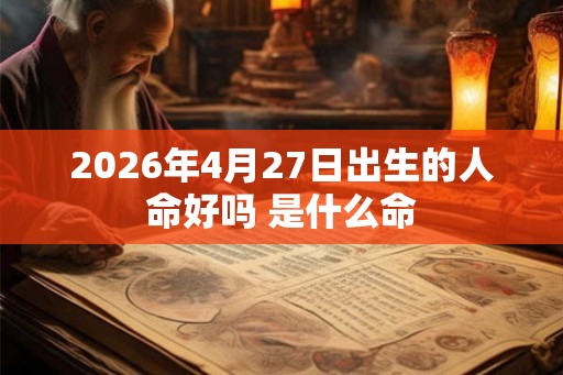 2026年4月27日出生的人命好吗 是什么命 2026年4月27日出生的人命好吗 是什么命