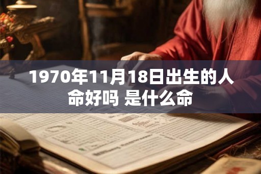 1970年11月18日出生的人命好吗 是什么命