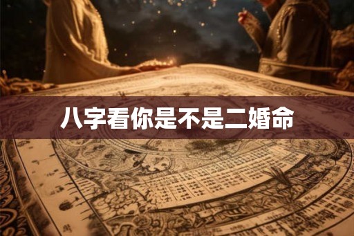八字看你是不是二婚命