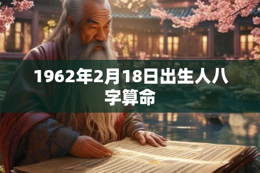 1962年2月18日出生人八字算命