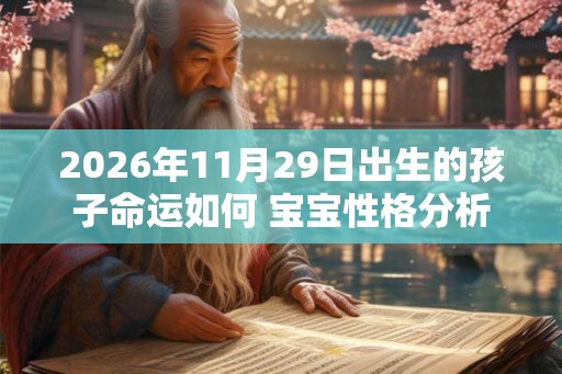 2026年11月29日出生的孩子命运如何 宝宝性格分析