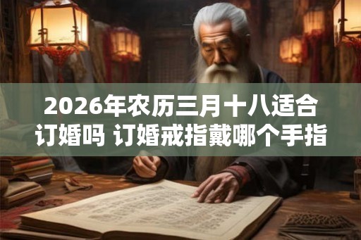 2026年农历三月十八适合订婚吗 订婚戒指戴哪个手指
