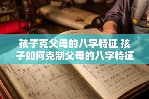 孩子克父母的八字特征 孩子如何克制父母的八字特征