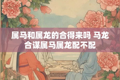 属马和属龙的合得来吗 马龙合谋属马属龙配不配