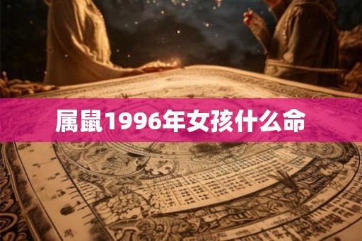 属鼠1996年女孩什么命