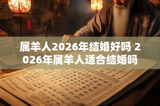 属羊人2026年结婚好吗 2026年属羊人适合结婚吗 属羊人2026年结婚好吗 2026年属羊人适合结婚吗