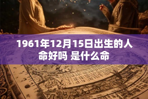 1961年12月15日出生的人命好吗 是什么命
