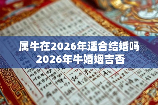 属牛在2026年适合结婚吗 2026年牛婚姻吉否