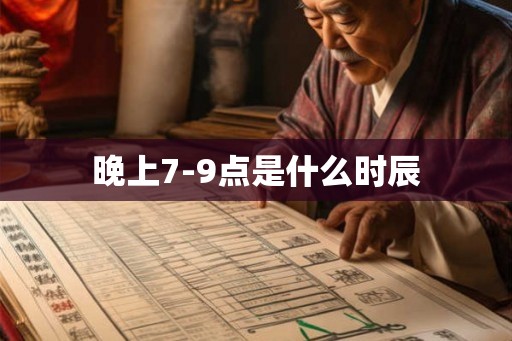 晚上7-9点是什么时辰