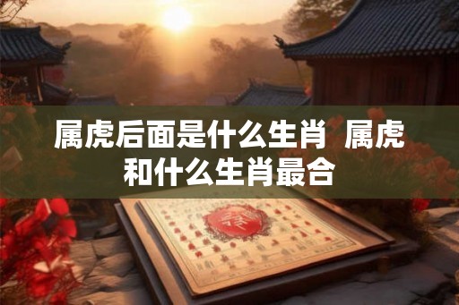 属虎后面是什么生肖  属虎和什么生肖最合