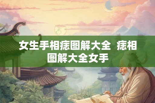 女生手相痣图解大全  痣相图解大全女手