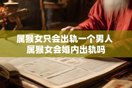属猴女只会出轨一个男人 属猴女会婚内出轨吗 属猴女只会出轨一个男人 属猴女会婚内出轨吗