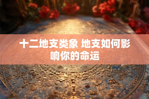 十二地支类象 地支如何影响你的命运 十二地支类象 地支如何影响你的命运
