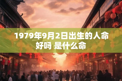 1979年9月2日出生的人命好吗 是什么命 1979年9月2日出生的人命好吗 是什么命