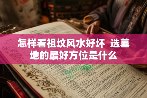怎样看祖坟风水好坏  选墓地的最好方位是什么