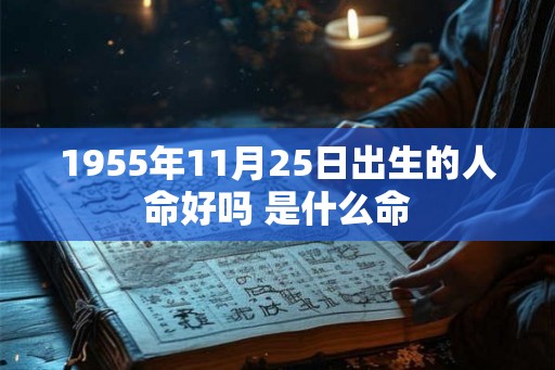 1955年11月25日出生的人命好吗 是什么命