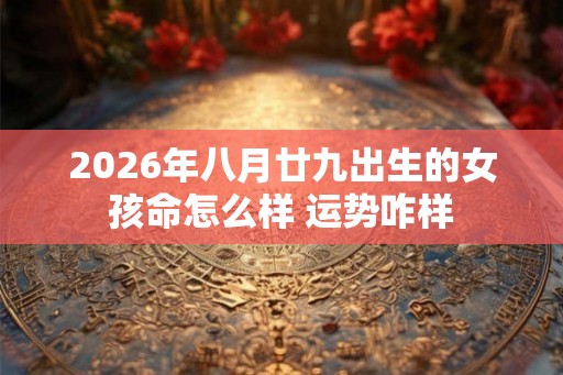 2026年八月廿九出生的女孩命怎么样 运势咋样 2026年八月廿九出生的女孩命怎么样 运势咋样