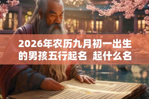 2026年农历九月初一出生的男孩五行起名 起什么名字最吉利 2026年农历九月初一出生的男孩五行起名 起什么名字最吉利