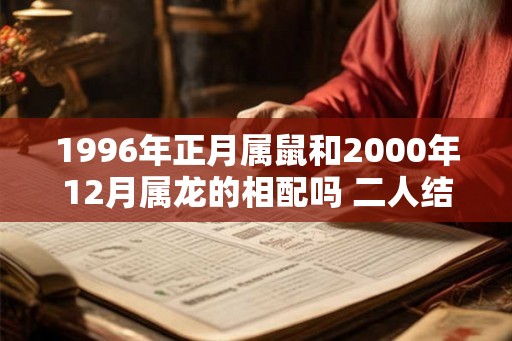 1996年正月属鼠和2000年12月属龙的相配吗 二人结婚合适吗